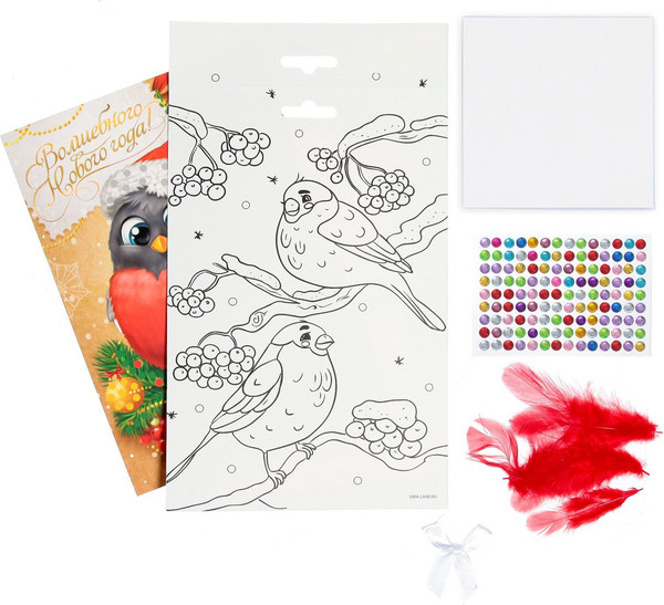 Изображение товара Набор для творчества Школа талантов Снегирь. Аппликация пайетками / 3427915