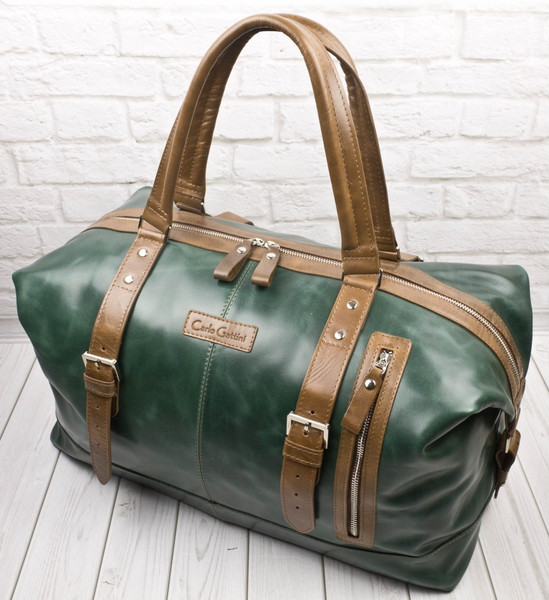 Изображение товара Сумка дорожная Carlo Gattini Premium Campora / 4019-11 (темно-зеленый)