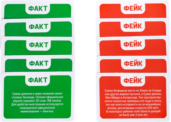 Изображение товара Настольная игра Десятое королевство Факт или фейк? Вокруг света / 05424