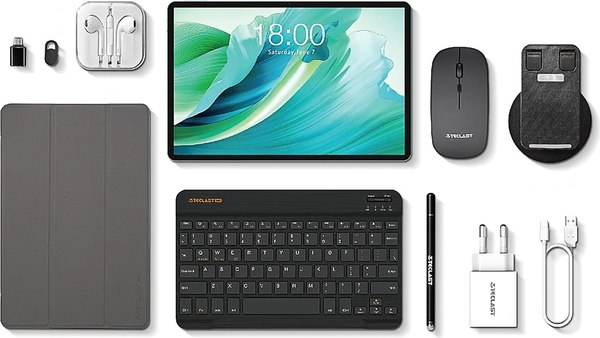 Изображение товара Планшет Teclast P30T 4GB/128GB Wi-Fi с чехлом и аксессуарами (серый)