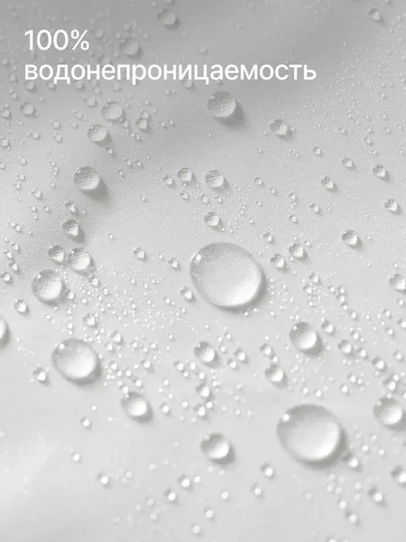 Изображение товара Шторка-занавеска для ванны Home One Linen 200х200 / 428415 (белый)