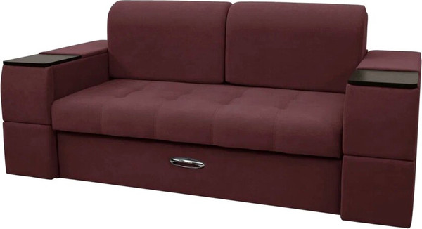 Изображение товара Диван Сириус Лидер-13 ППУ 215x110 (Eva 15 велюр темно-бордовый)