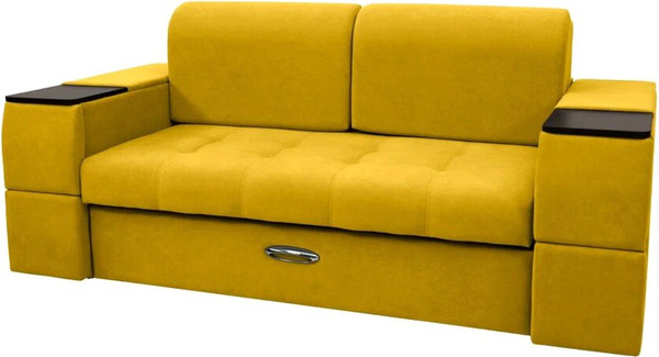 Изображение товара Диван Сириус Лидер-13 ППУ 215x110 (Eva 18 велюр желтый)