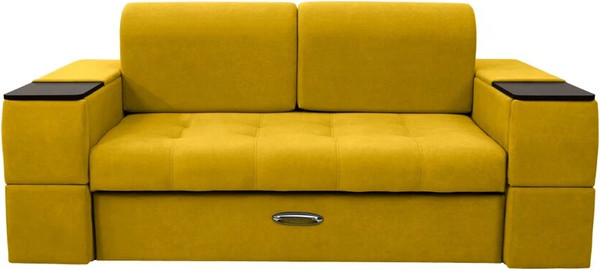 Изображение товара Диван Сириус Лидер-13 ППУ 215x110 (Eva 18 велюр желтый)