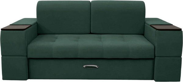 Изображение товара Диван Сириус Лидер-13 ППУ 215x110 (Eva 19 велюр темно-зеленый)