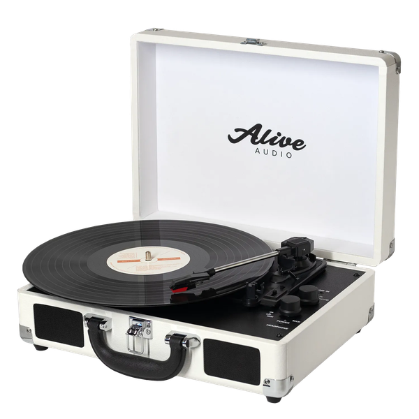 Изображение товара Проигрыватель виниловых пластинок Alive Audio Glam Milk c Bluetooth / GLM-01-ML