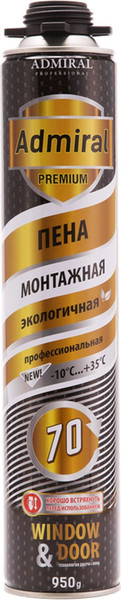 Изображение товара Пена монтажная Admiral Premium Gold Всесезонная (950мл)