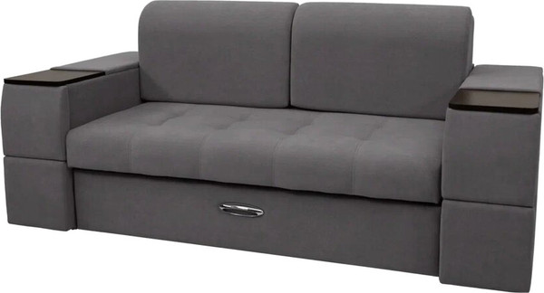 Изображение товара Диван Сириус Лидер-13 НПБ 215x110 (Eva 07 велюр темно-серый)