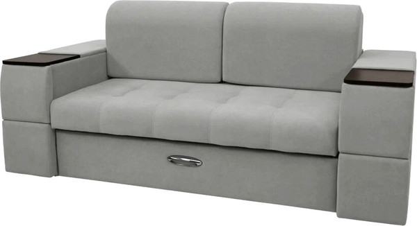 Изображение товара Диван Сириус Лидер-13 НПБ 215x110 (Eva 08 велюр светло-серый)