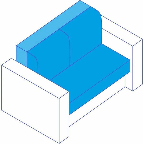 Изображение товара Диван Сириус Лидер-13 НПБ 215x110 (Eva 07 велюр темно-серый)