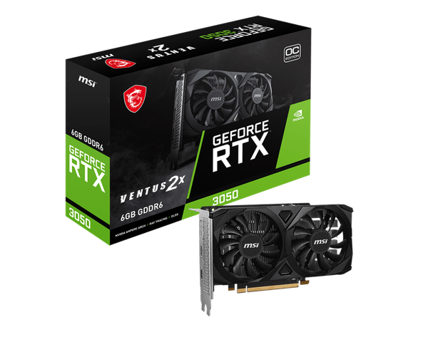 Изображение товара Видеокарта MSI RTX 3050 Ventus 2X E 6G OC