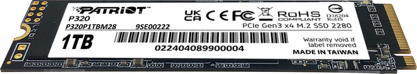 Изображение товара SSD диск Patriot P320 1TB M2 (P320P1TBM28)