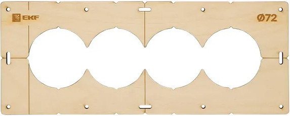 Изображение товара Шаблон разметочный EKF Для подрозетников / sh-d72-4