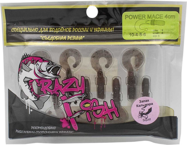 Изображение товара Мягкая приманка Crazy Fish Power Mace 1.6 / 10-4-8-6