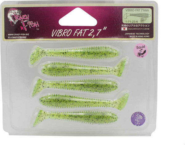 Изображение товара Мягкая приманка Crazy Fish Vibro fat 2.7 / 1-71-23-6
