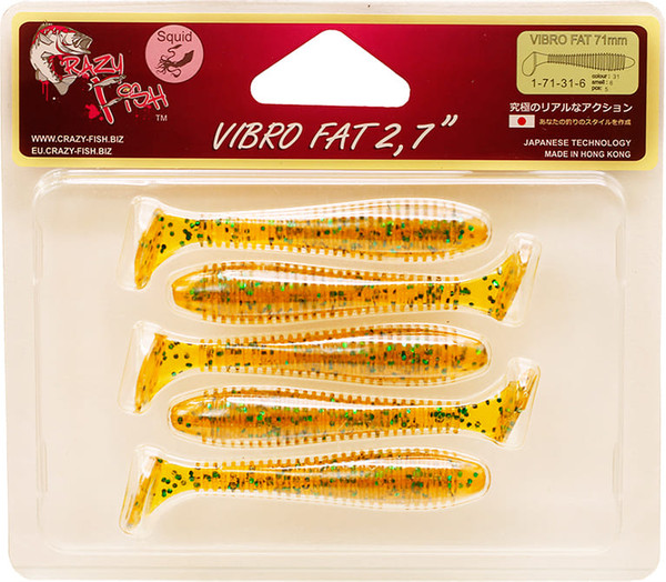 Изображение товара Мягкая приманка Crazy Fish Vibro Fat 2.7 / 1-71-31-6