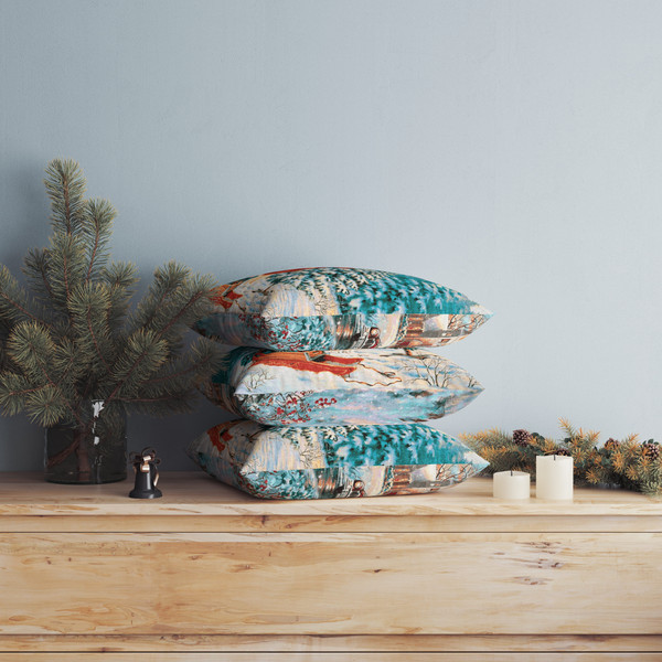 Изображение товара Подушка декоративная Samsara Home Девочка у елки 4040Нг-1а