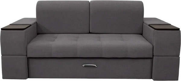 Изображение товара Диван Сириус Лидер-13 ППУ 215x110 (Eva 07 велюр темно-серый)