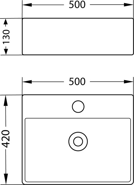 Изображение товара Умывальник Lauter 21478 + клапан 21190CH