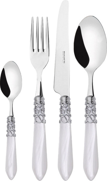 Изображение товара Набор столовых приборов Bugatti Melodia MLC1M-F6050 (24пр, хром/белый)
