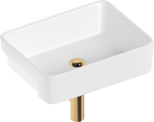 Изображение товара Умывальник Lauter 21675 + клапан 21190G + сифон 21635G (золото)