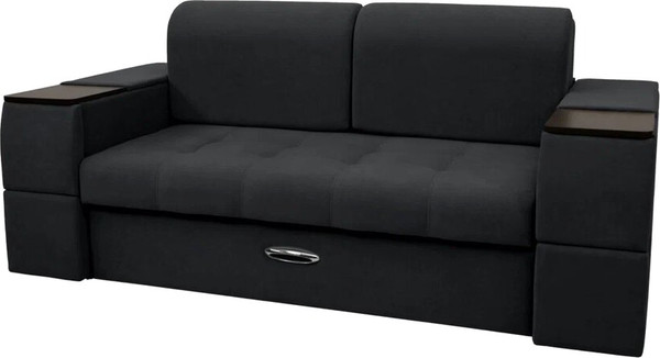 Изображение товара Диван Сириус Лидер-13 ППУ 215x110 (Eva 11 велюр черный)