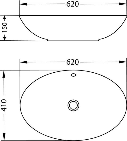 Изображение товара Умывальник Lauter 21709 + клапан 21190B + сифон 21635B (черный матовый)