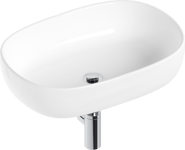 Изображение товара Умывальник Lauter 21836 + клапан 21190CH + сифон 21635CH (хром)