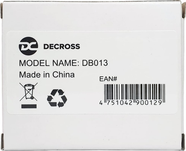 Изображение товара Аккумуляторная батарея для рации Decross NiMH DB013 1300mA / DC0080206001000