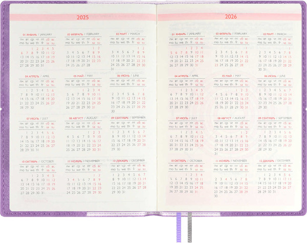 Изображение товара Ежедневник Escalada Шеврет 2025 / 67059 (128л, сиреневый)