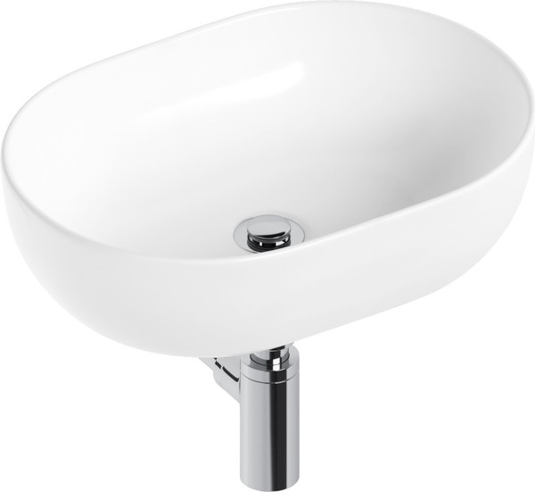 Изображение товара Умывальник Lauter 21836A + клапан 21190CH + сифон 21635CH (хром)