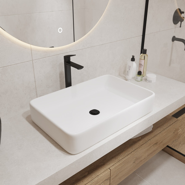 Изображение товара Умывальник Lauter 21842 + клапан 21190G + сифон 21635G (золото)