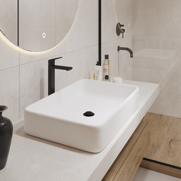 Изображение товара Умывальник Lauter 21842 + клапан 21190G + сифон 21635G (золото)