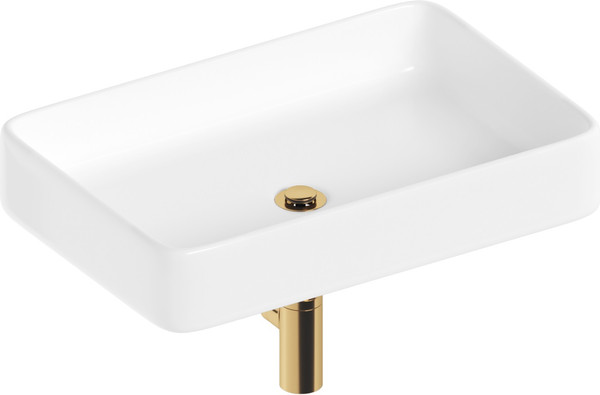 Изображение товара Умывальник Lauter 21842 + клапан 21190G + сифон 21635G (золото)