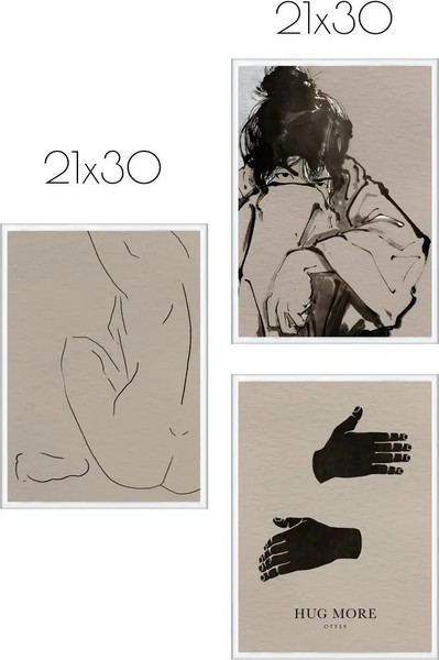 Изображение товара Постеры Citydecor Body 1 (3шт, 21x30)