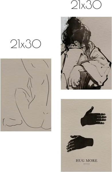 Изображение товара Постеры Citydecor Body 1 (3шт, 21x30)