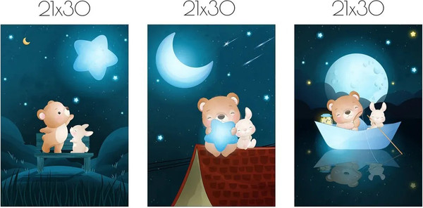 Изображение товара Постеры Citydecor Детская 4 (3шт, 21x30)