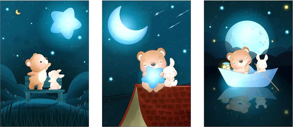 Изображение товара Постеры Citydecor Детская 4 (3шт, 21x30)