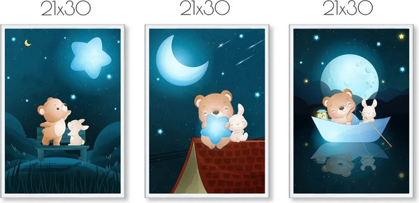 Изображение товара Постеры Citydecor Детская 4 (3шт, 21x30)