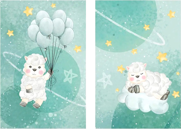 Изображение товара Постеры Citydecor Овечки 27 (2шт, 40x60)