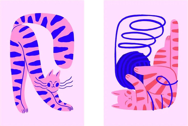 Изображение товара Постеры Citydecor Котик 11 (2шт, 40x60)