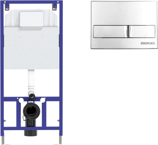 Изображение товара Унитаз подвесной с инсталляцией Saniteco KW-9004W + 525 040000 + L3 040013