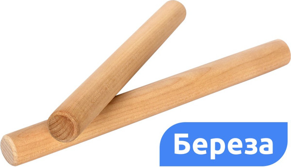 Изображение товара Музыкальная игрушка Leader Toys Стучалки клавесы Из березы / МТ18811