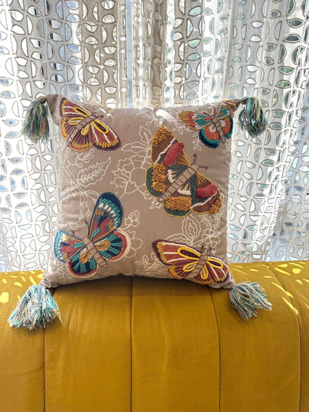 Изображение товара Чехол на подушку Arya Butterfly Field 45x45 (разноцветный)