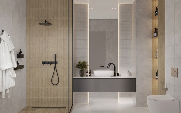 Изображение товара Плитка Unitile Ритм низ 03 (250x400, серый)