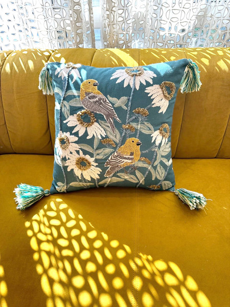 Изображение товара Чехол на подушку Arya Floral Motif 45x45 (разноцветный)