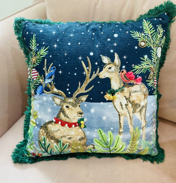 Изображение товара Чехол на подушку Arya Forest Deer 45x45 (разноцветный)