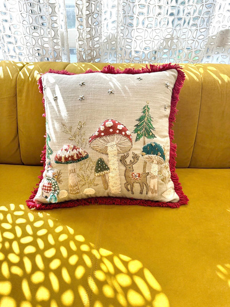 Изображение товара Чехол на подушку Arya Holly Mushrooms 45x45 (разноцветный)