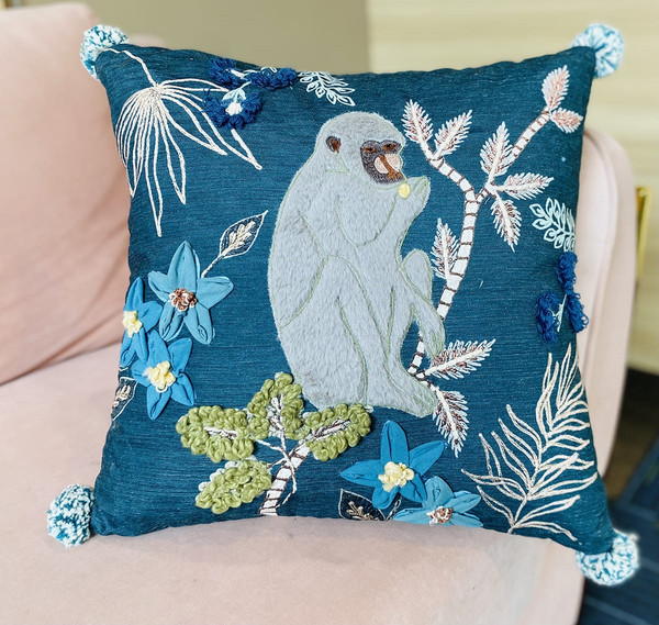 Изображение товара Чехол на подушку Arya Jungle Monkey 45x45 (разноцветный)