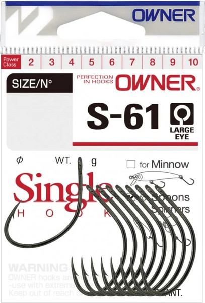 Изображение товара Набор крючков рыболовных Owner S-61 BC №3/0 / 51576-3-0 (7шт)